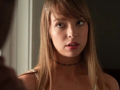 Grosser arsch, Grosse titten, Blondine, Papi, Tochter, Titten