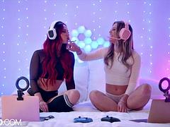 舐める尻, ブロンド, ディルド, キス, なめる, オナニー, 赤毛, おもちゃ
