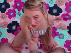 Grosse bite, Tir de sperme, Queue, Faciale, Branlette thaïlandaise, Énorme, Pigtail, Pov