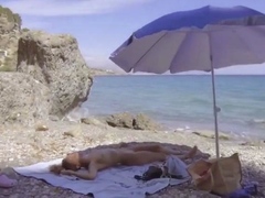 Leie, Strand, Blondine, Im freien, Russisch, Erotischer film, Solo