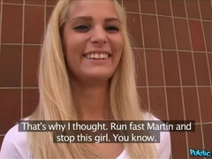 Asombroso, Culo, Rubia, Coche, Corrida, Estilo perrito, Pov, Público