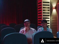 Contemporary Transgressions: Exhibitionist Teens Get Caught in Theater! Featuring Athena Faris