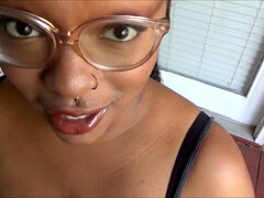 wonderful black gf greets me with outdoor blowjob