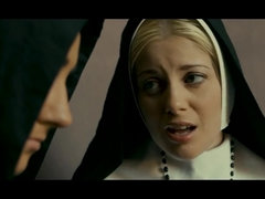 Tussi, Grosse titten, Gesichtssitzen, Fingern, Lecken, Nonne, Öffentlich, Retro