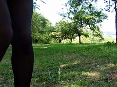 trannycock outside in a Summerday