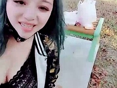 Азиатки, Большие сиськи, Китаянки, Семяизвержение, Спортзал, Секс без цензуры, Соло, Сиськи