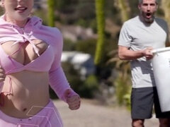 Amerikanisch, Grosser schwanz, Blasen, Nahaufnahme, Spermaladung, Handjob, Taboo, Titten