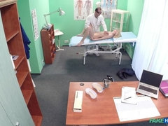 Leie, Blondine, Blasen, Arzt, Krankenschwester, Büro, Dürr, Uniform