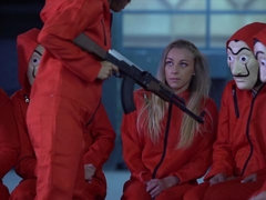 Arsch, Blasen, Braunhaarige, Gruppe, Lingerie, Milf, Flotter dreier, Titten