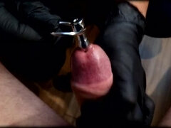 Sperma shot, Extreem, Dominante vrouw, Handbeurt, Hd, Inshuiven, Penis, Slaaf