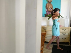 Grote kont, Bruinharig, Sperma in mond, Sperma shot, Hardcore, Masturbatie, Rijden, Tiener