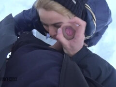 Student during ski lesson want to suck and fuck professor