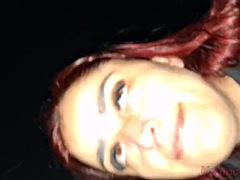 Woman in porn film receives cum in mouth