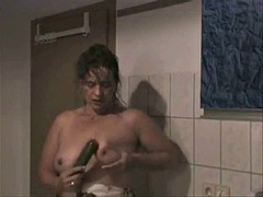 Iris loves cucumber in here puzzy hayden