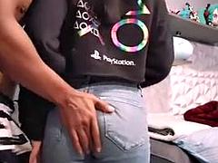 Amateur, Chica, Morena, Pareja, Papá, Latina, Madres para coger, Nalgadas