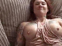 Schlafzimmer, Britisch, Grufti, Selbstgemacht, Massage, Masturbation, Rotschopf, Dürr