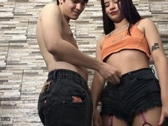 Gorgeous skinny girl Mafer Oficial rides her well-endowed boyfriend