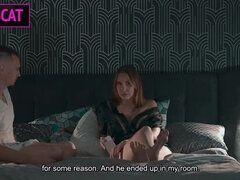 Step Mom Cheats with Matthew Meier While Step Son Shares Bed - Hot Russian MILF Threesome Taboo Fuck