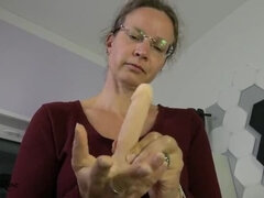 Leie, Dildo, Schmutzig, Deutsch, Brille, Hd, Milf, Pov