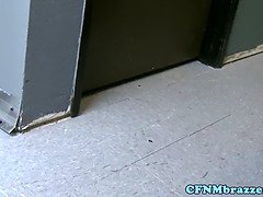 Tussi, Blasen, Spermaladung, Milf, Muschi, Rotschopf, Strümpfe, Flotter dreier