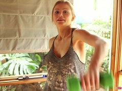 Rubia, Inserción, Orgasmo, Afeitado, Solo