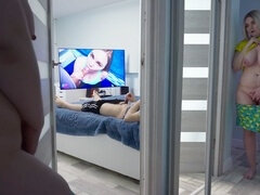 Enthousiasteling, Amerikaans, Grote lul, Grote mammen, Stel, Vingeren, Huisgemaakt, Softcore pornografie