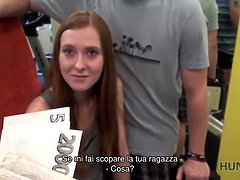Linda Sweet gets picked up & fucked in public for some Czech cash