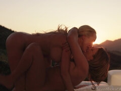 Brandi Love and Elexis Monroe lesbian sex