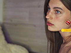 素人, 美女, エロティック, フェティッシュ, 一人, フェラする, ティーン, オッパイの