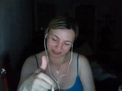 Grote lul, Grote mammen, Blond, Mollig, Dronken, Alleen, Tiener, Webcamera