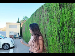 DaringKiara Flashes Her Hot Asian Body in Public - Solo Car Fun 4K