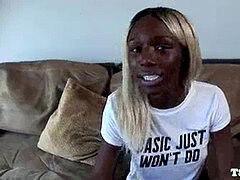 Afrikaans, Enthousiasteling, Zwart, Zwart, Reusachtig, Aftrekken, Shemale, Alleen