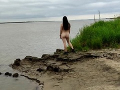 Cul, Plage, Mignonne, Hd, Nudiste, Public, Chatte, Épouse