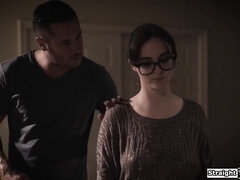 Grote lul, Grote mammen, Pijpbeurt, Diep in de keel, Harig, Handbeurt, Masturbatie, Bekijker