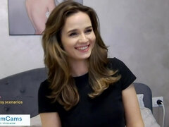 Enthousiasteling, Anaal, Bruinharig, Masturbatie, Natuurlijk, Alleen, Tieten likken, Speelgoed