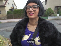 French hottie with a shaved pussy is enjoying a deep dicking