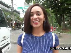 Amateur, Sucer une bite, Gorge profonde, Première fois, Bâillonner, Hd, Fille latino, Criant