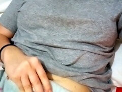 Konturen der schamlippen, Hochschule, Masturbation, Zierlich, Muschi, Solo, Strümpfe