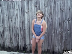 18 jaar, Enthousiasteling, Grote kont, Sperma shot, Hondjeshouding, Onschuldig, Rijden, Tiener