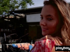 Erotisch, Naakt, Natuurlijk, Natuurlijke tieten, Buiten, Klein, Russisch, Mager