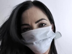 Pijpbeurt, Bruinharig, Handschoenen, Masker, Gezichtspunt, Geschoren, Tiener