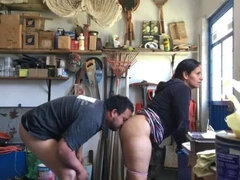 In den arsch, Braunhaarige, Ehemann, Unschuldig, Japanische massage, Latina, Mexikanisch, Öffentlich