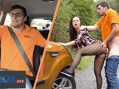 Grosser schwanz, Auto, Spermaladung, Hardcore, Polizei, Öffentlich, Muschi, Realität