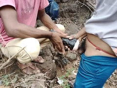 Asiático, Verga grande, Pareja, Gay, Indio, Al aire libre, Bomba, Vibrador