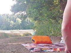 Amateur, Travestis, Allemand, Masturbation, De plein air, Public, Transsexuelle, Vibromasseur