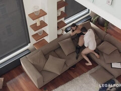 デカパイ, フェラチオ, 茶髪の, ハードコア, 下着