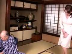 Barred Nursing. Successful Grandpa