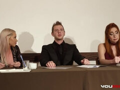 Блондинки, Минет, Бондаж, Член, Собачьи, Две девушки, Венгерки, Связанные