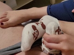 Bondage discipline sadomasochisme, Sperma, Dominatie, Voetbeurt, Italiaans, Meesteres, Slaaf, Sokken