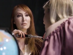 Amerikanisch, Hd, Lesbisch, Reif, Milf, Rotschopf, Hintern versohlen, Lehrer